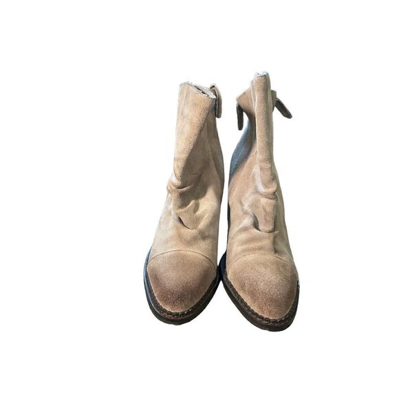 Sbicca Millie Women's Suede Leather Booties in Beige - Picture 10 of 16